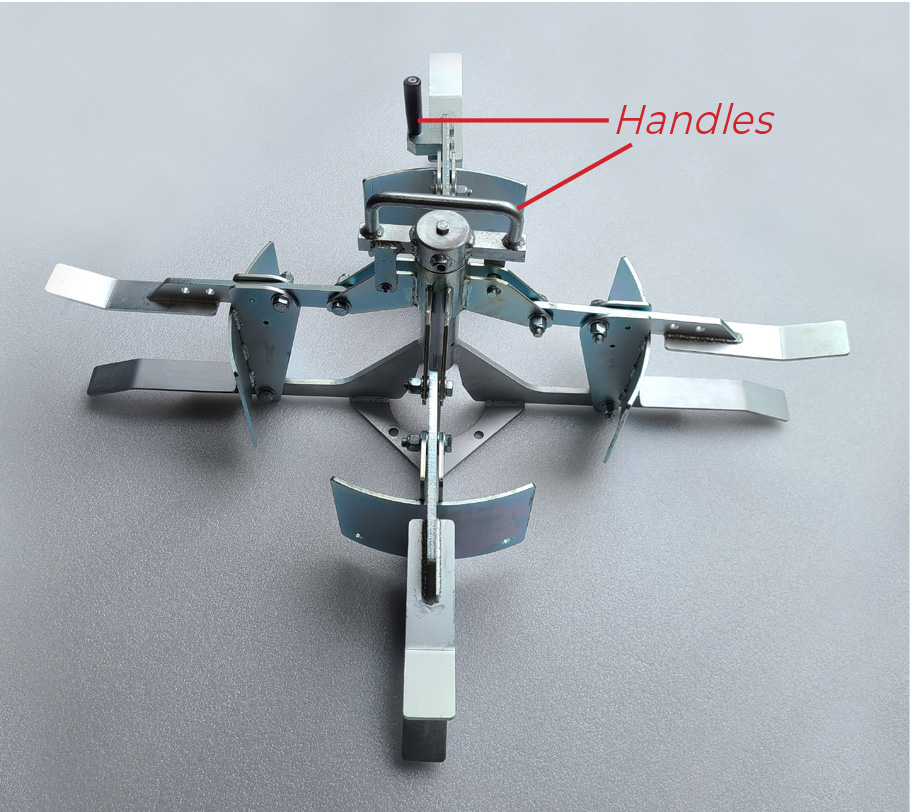 collapsible coiler handles